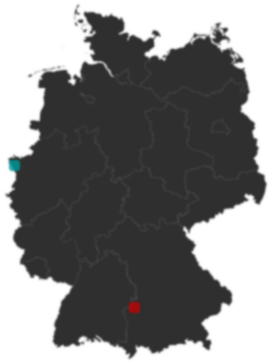Deutschlandkarte: Wo liegt ?