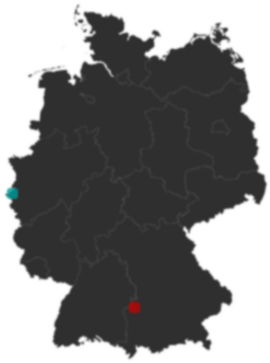 Deutschlandkarte: Wo liegt ?