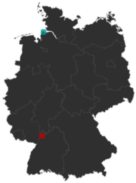 Deutschlandkarte: Wo liegt ?