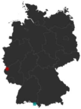 Deutschlandkarte: Wo liegt ?