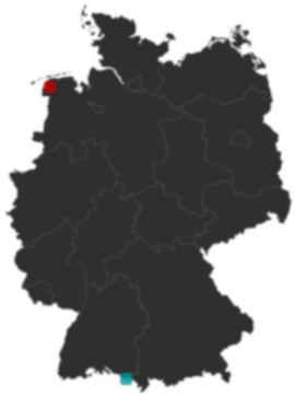 Deutschlandkarte: Wo liegt ?