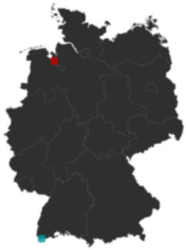 Deutschlandkarte: Wo liegt ?