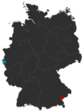 Deutschlandkarte: Wo liegt ?
