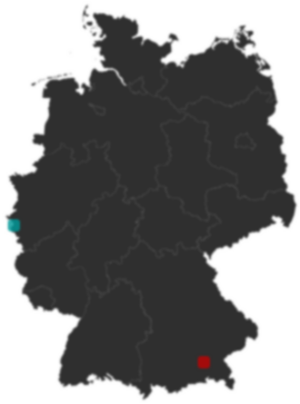 Deutschlandkarte: Wo liegt ?