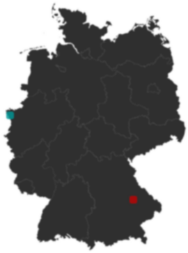 Deutschlandkarte: Wo liegt ?