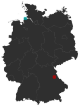 Deutschlandkarte: Wo liegt ?