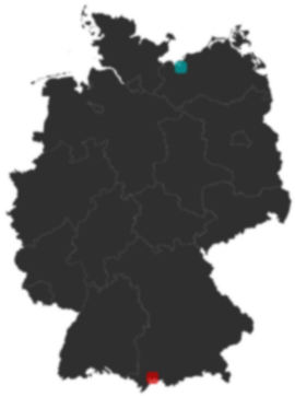 Deutschlandkarte: Wo liegt ?