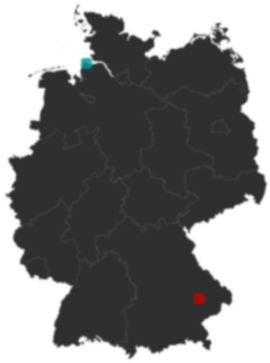 Deutschlandkarte: Wo liegt ?
