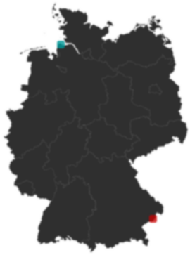 Deutschlandkarte: Wo liegt ?