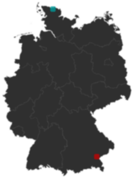Deutschlandkarte: Wo liegt ?