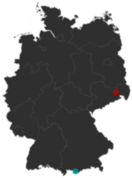 Deutschlandkarte: Wo liegt ?