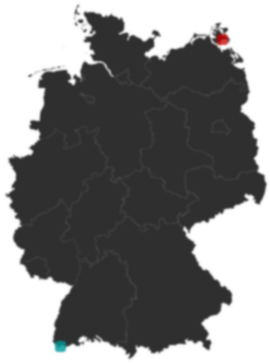 Deutschlandkarte: Wo liegt ?
