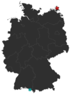 Deutschlandkarte: Wo liegt ?