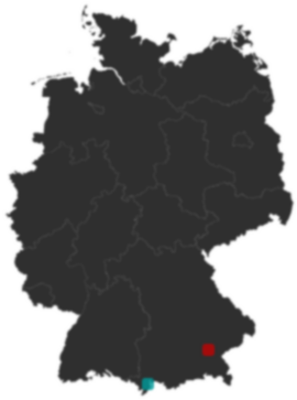 Deutschlandkarte: Wo liegt ?