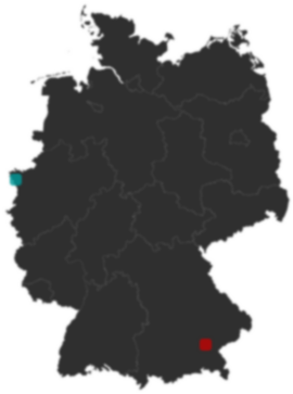 Deutschlandkarte: Wo liegt ?