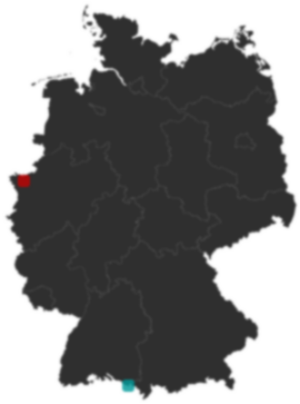 Deutschlandkarte: Wo liegt ?