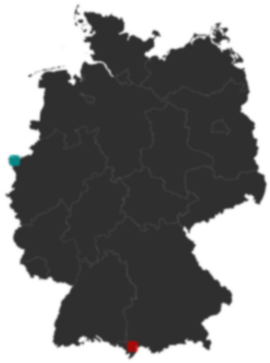 Deutschlandkarte: Wo liegt ?