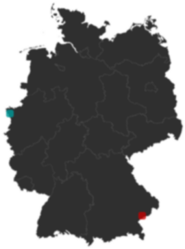 Deutschlandkarte: Wo liegt ?
