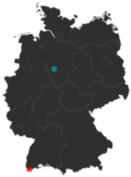 Deutschlandkarte: Wo liegt ?