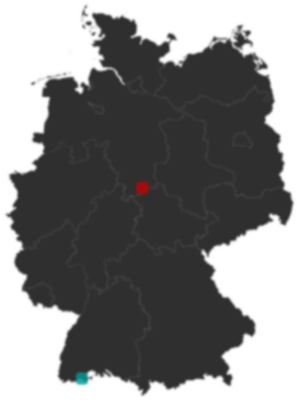 Deutschlandkarte: Wo liegt ?