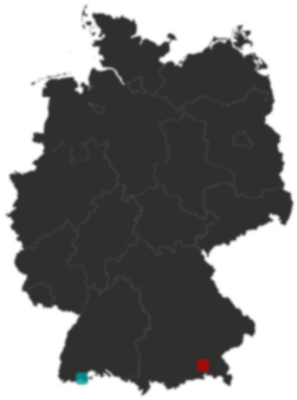 Deutschlandkarte: Wo liegt ?