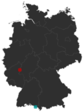 Deutschlandkarte: Wo liegt ?