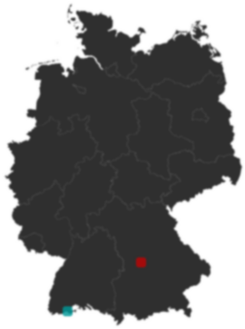 Deutschlandkarte: Wo liegt ?