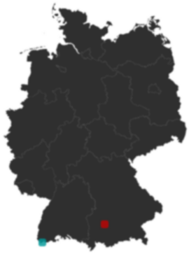 Deutschlandkarte: Wo liegt ?