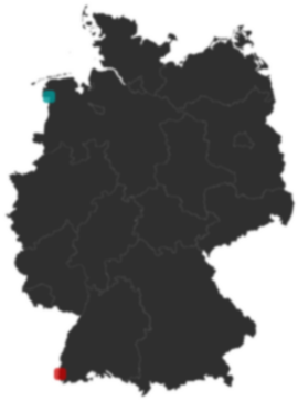 Deutschlandkarte: Wo liegt ?