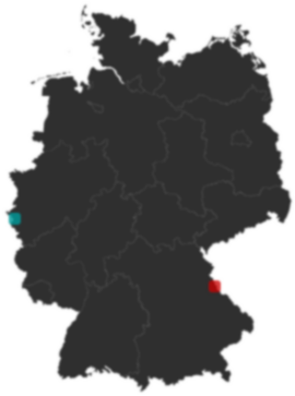 Deutschlandkarte: Wo liegt ?