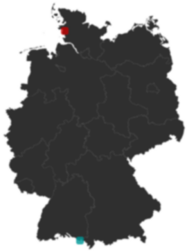 Deutschlandkarte: Wo liegt ?