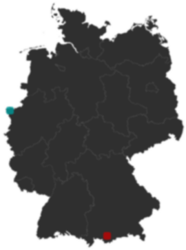Deutschlandkarte: Wo liegt ?