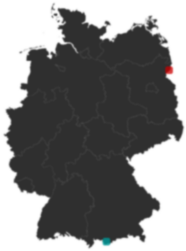Deutschlandkarte: Wo liegt ?