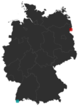 Deutschlandkarte: Wo liegt ?