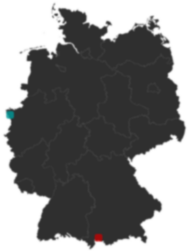 Deutschlandkarte: Wo liegt ?