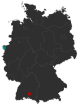 Deutschlandkarte: Wo liegt ?