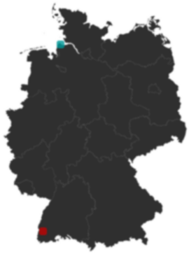 Deutschlandkarte: Wo liegt ?