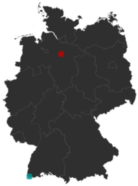 Deutschlandkarte: Wo liegt ?