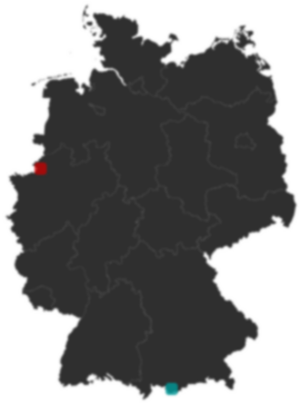 Deutschlandkarte: Wo liegt ?