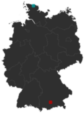 Deutschlandkarte: Wo liegt ?