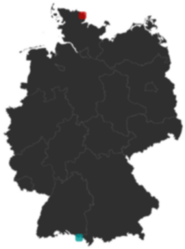 Deutschlandkarte: Wo liegt ?