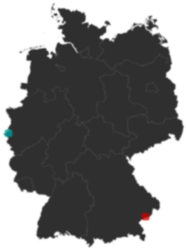 Deutschlandkarte: Wo liegt ?