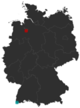 Deutschlandkarte: Wo liegt ?