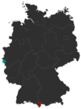 Deutschlandkarte: Wo liegt ?