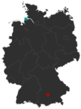 Deutschlandkarte: Wo liegt ?