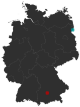 Deutschlandkarte: Wo liegt ?