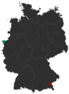 Deutschlandkarte: Wo liegt ?