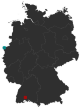 Deutschlandkarte: Wo liegt ?
