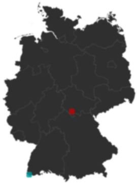 Deutschlandkarte: Wo liegt ?
