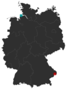 Deutschlandkarte: Wo liegt ?